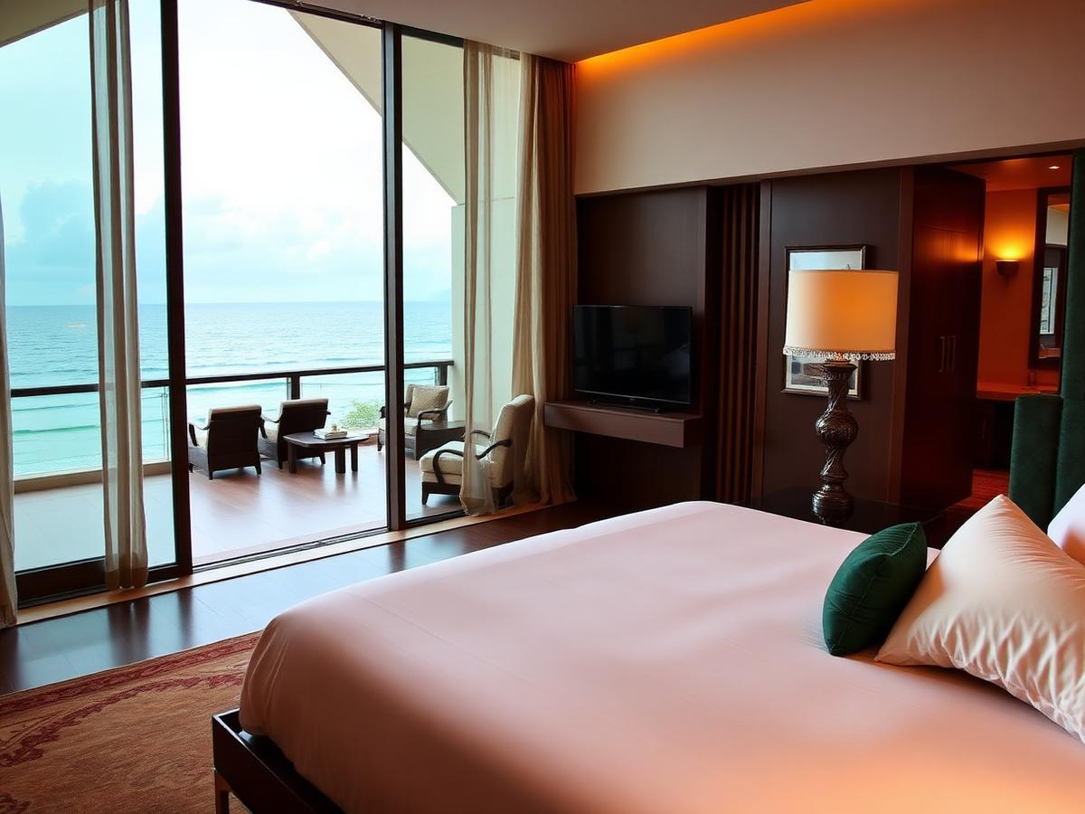 Azure Bay oceanfront suite, the first eazestay hotel workspace